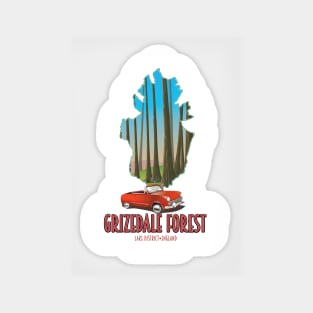 Grizdale Forest Lake District England map Sticker